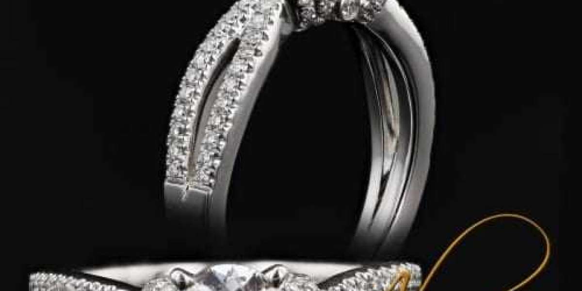 Double band engagement ring