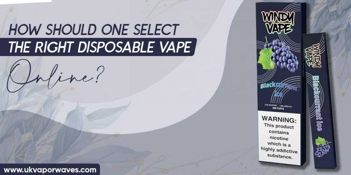 How Should One Select The Right Disposable Vape Online?